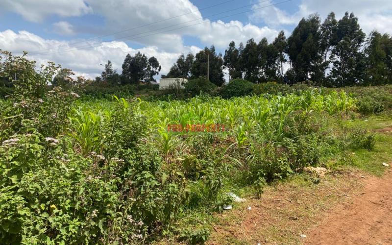 Plot For Sale On Tarmac In Kikuyu, Thigio.