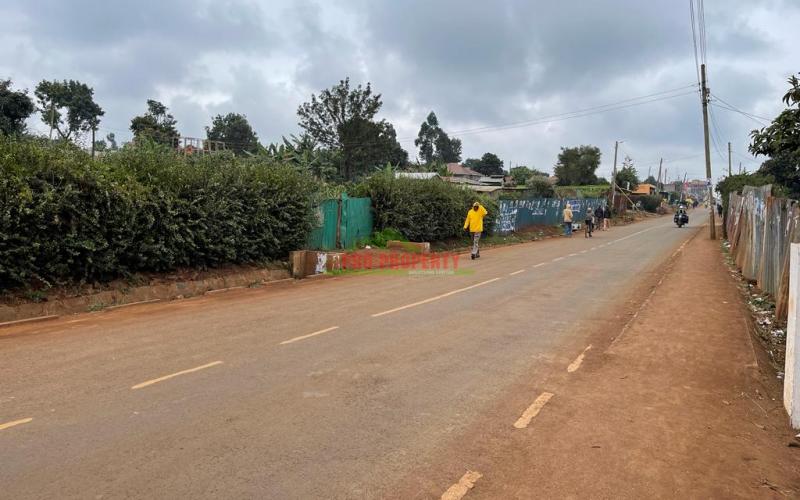 Prime Commercial Corner Plot For Sale In Kikuyu, Gikambura On Tarmac.