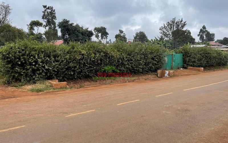 Prime Commercial Corner Plot For Sale In Kikuyu, Gikambura On Tarmac.