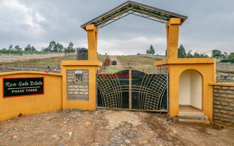 50 by 100ft plots in a controlled gated community in Kikuyu