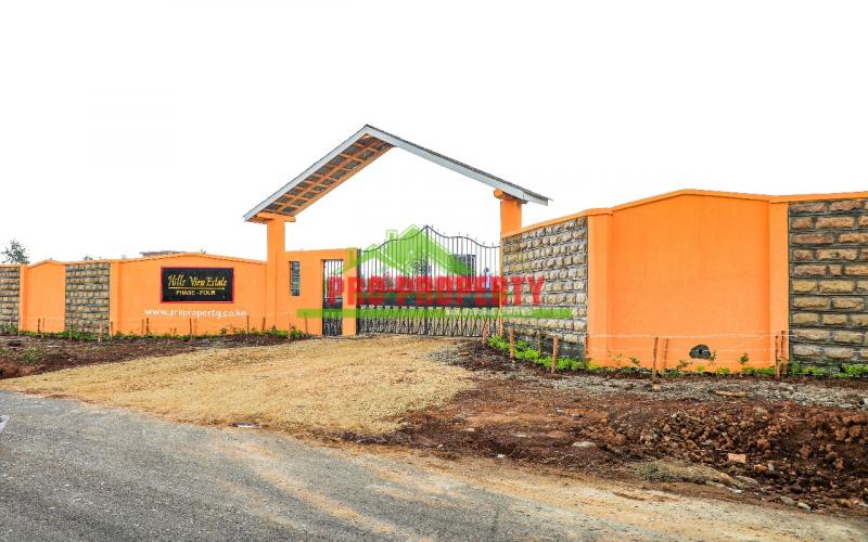 Prime 50 by 100 ft presidential plots in a gated community-HILLSVIEW  ESTATE PHASE 4 -in Kikuyu,Nachu