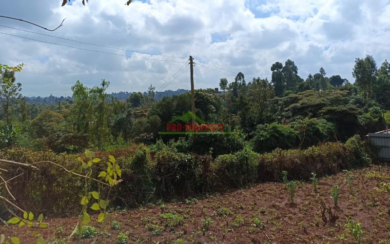 Quarter Acre Plot For Sale In Kikuyu, Mai A Ihii