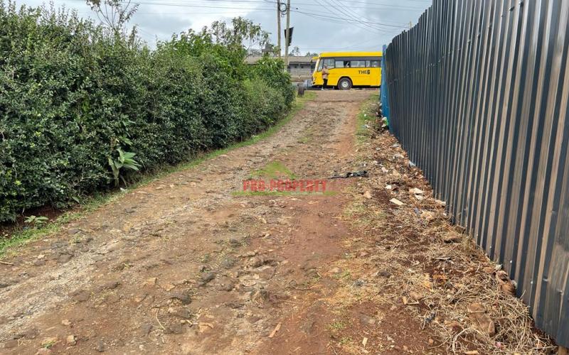 Prime Plot For Lease Fronting The Tarmac In Kikuyu, Thogoto Near The Southern Bypass.