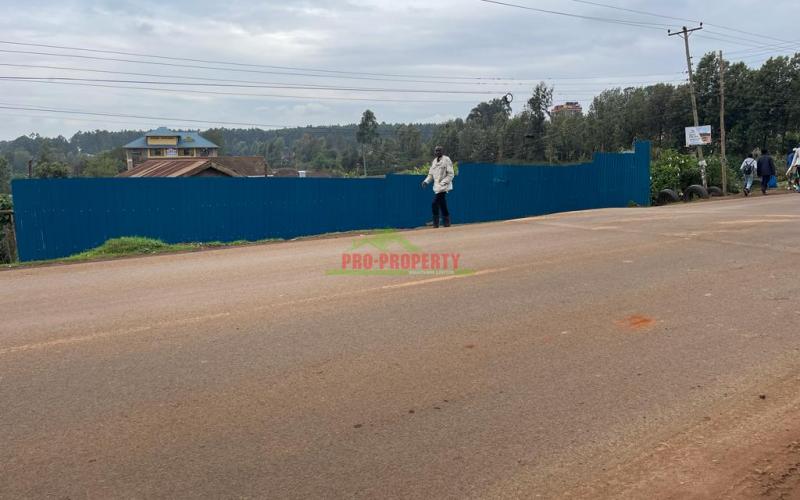Prime Plot For Lease Fronting The Tarmac In Kikuyu, Thogoto Near The Southern Bypass.