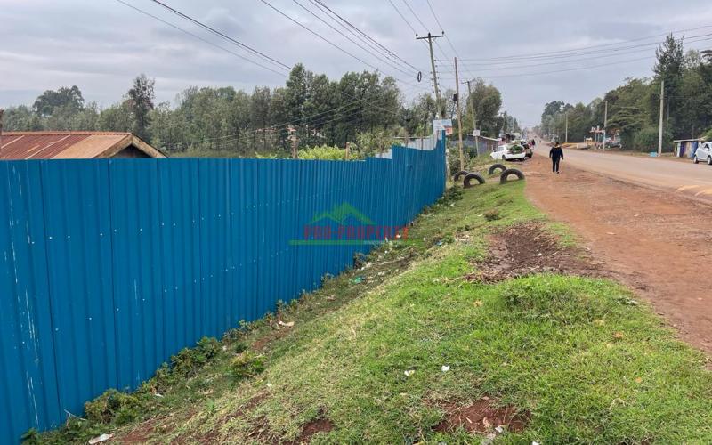Prime Plot For Lease Fronting The Tarmac In Kikuyu, Thogoto Near The Southern Bypass.