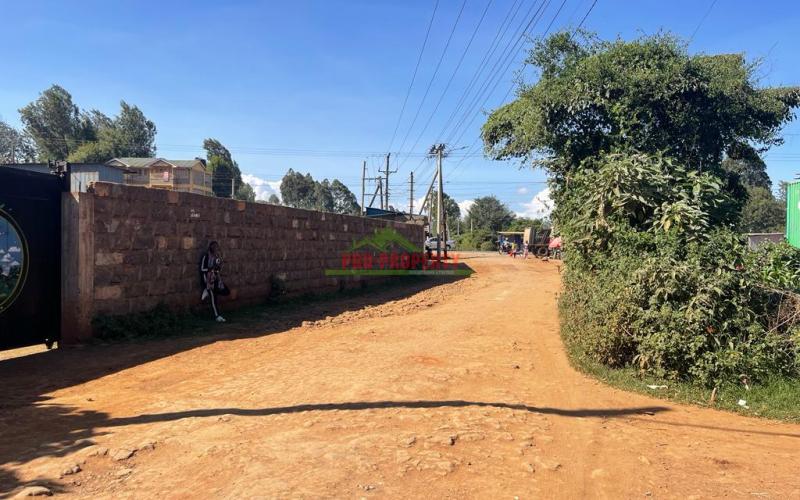 Prime Commercial Corner Plot For Sale In Kikuyu, Thogoto Kiambu County.
