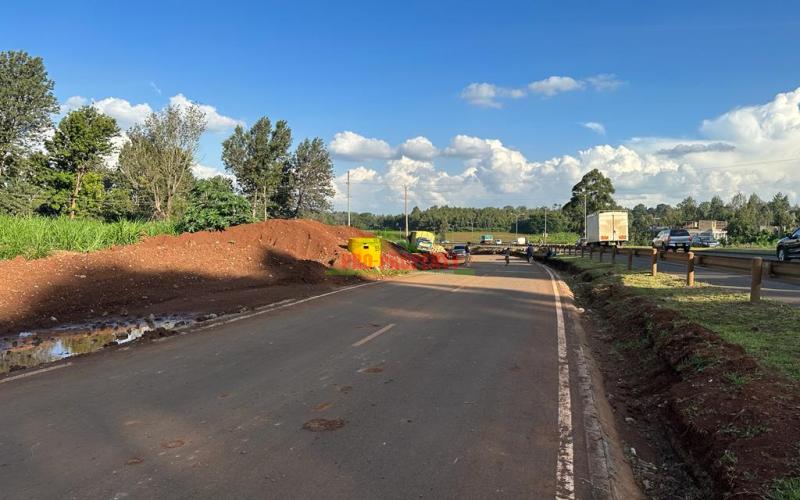 Prime Commercial One Acre Block Land For Sale Touching Southern Bypass tarmac in Kikuyu, Thogoto.