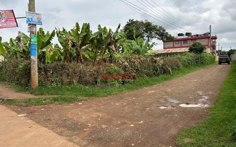Prime Commercial Plot For Sale Touching Tarmac In Kinoo, Muthiga.