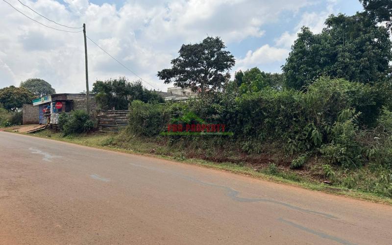 Commercial Plot For Sale Fronting Tarmac In Kinoo,muthiga