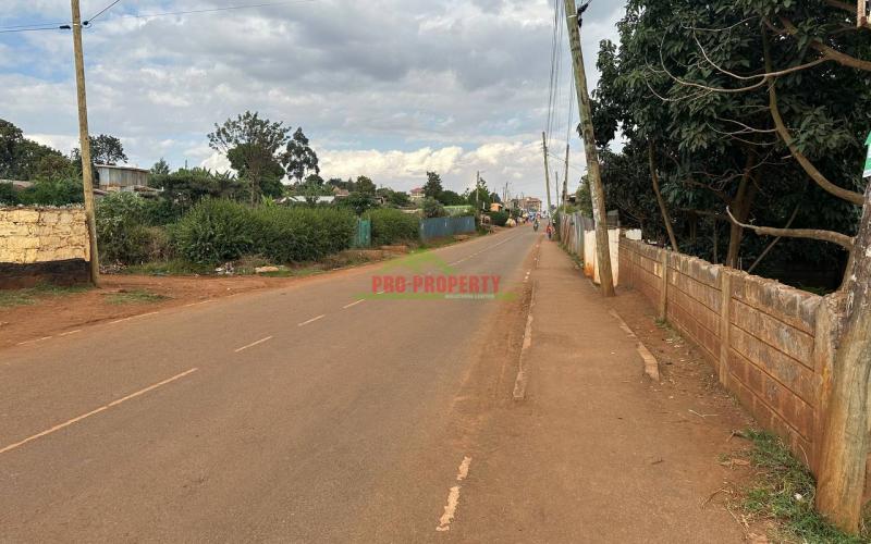 Prime Commercial Plot For Sale In Kikuyu,gikambura.