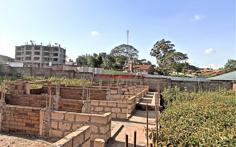 Commercial Plot For Sale Thogoto (with 4-floor Foundation For Bedsitters)