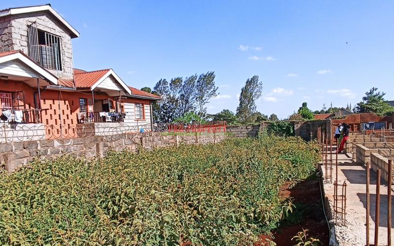 Commercial Plot For Sale Kikuyu (with 4 Floors Bedsitters Foundation)
